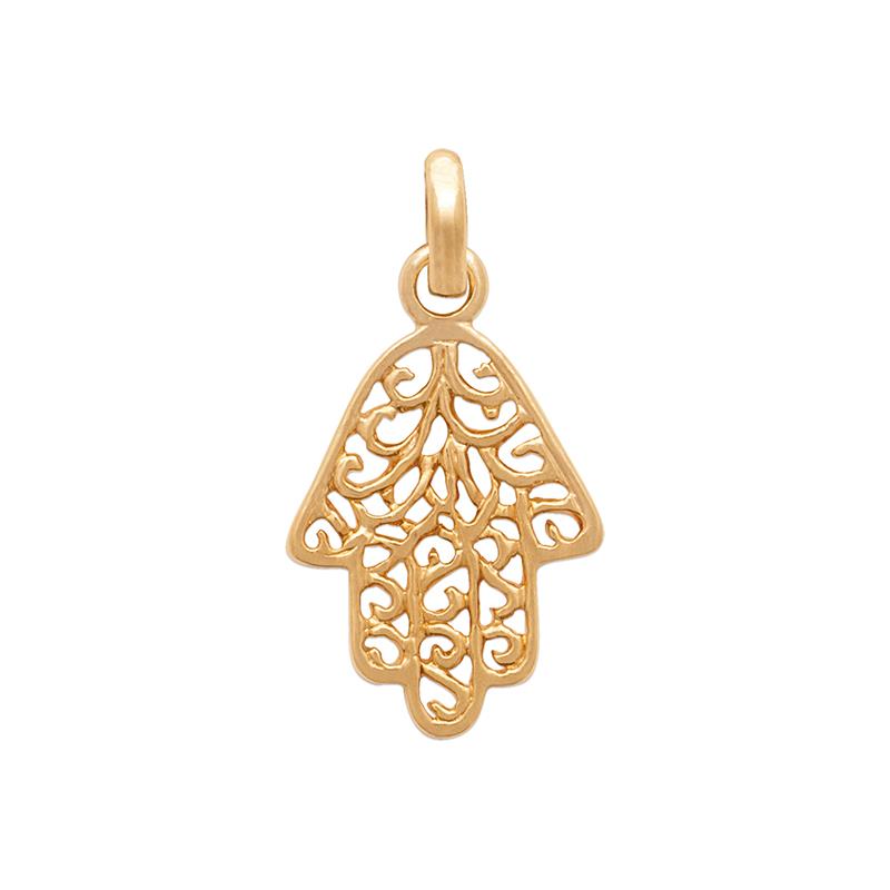 Collier Main de Fatma plaqué or - Collier porte-bonheur
