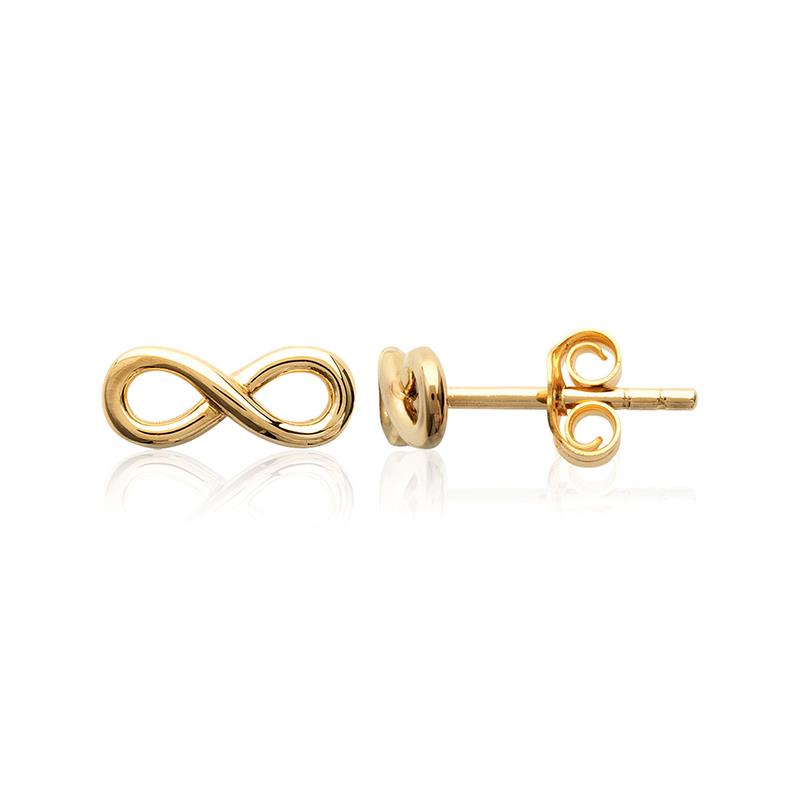 Boucles d'oreilles infini plaqué or