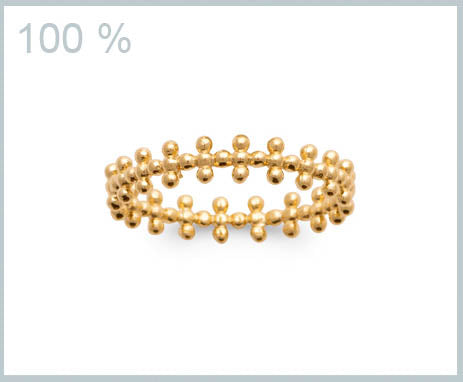 Jolie bague plaqué or