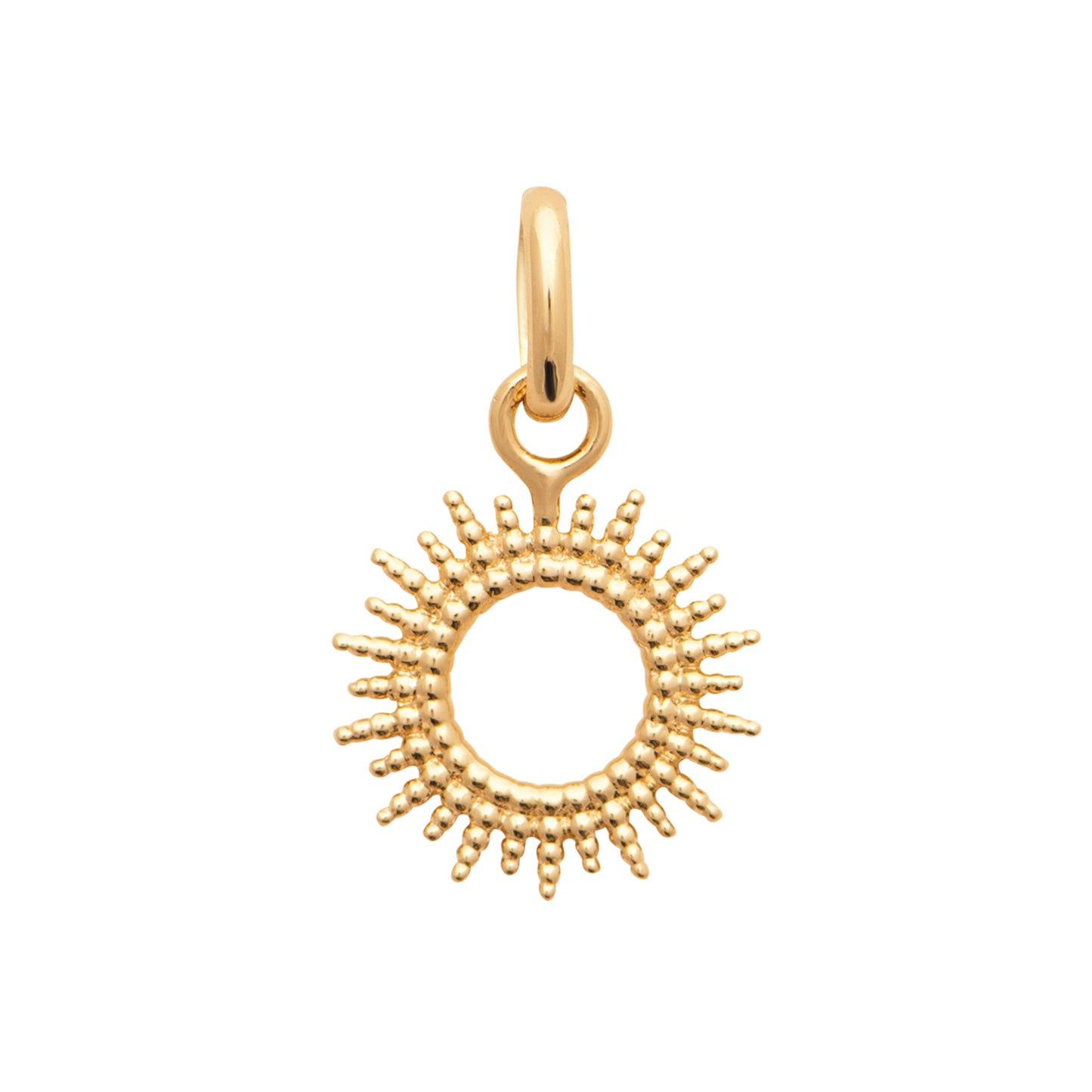 Collier pendentif soleil plaqué or