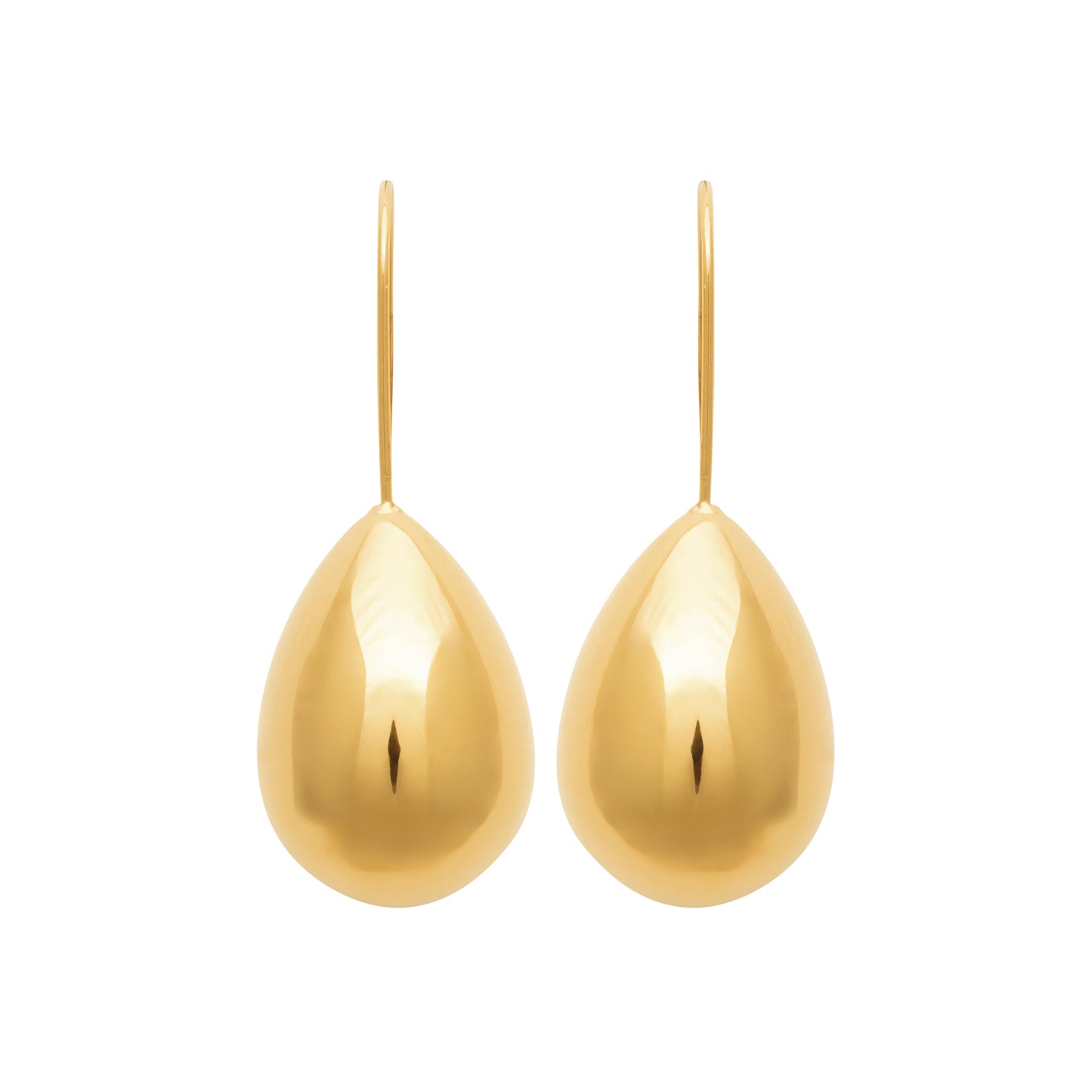 Boucles d’oreilles goutte dorée – en acier inoxydable