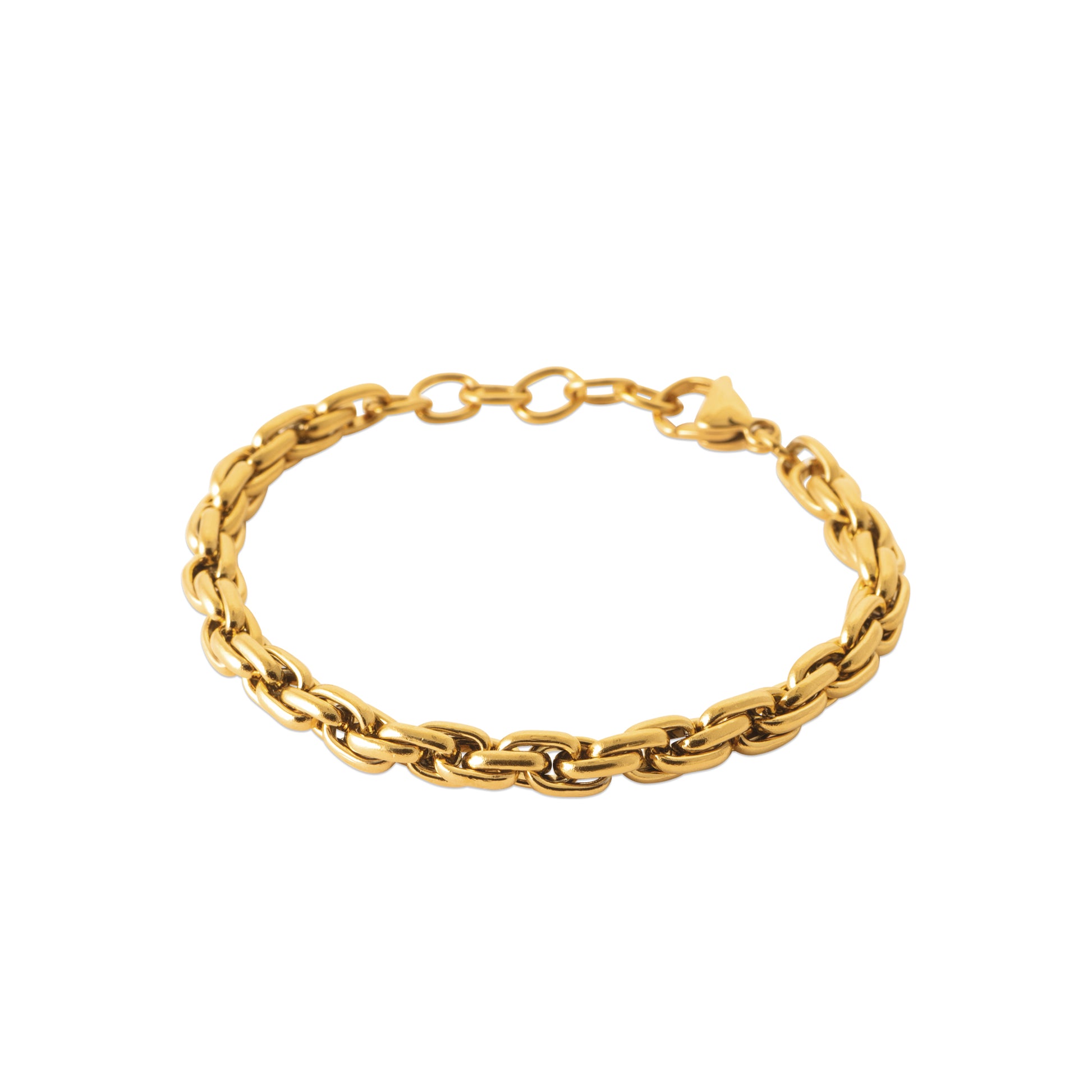 Bracelet acier doré