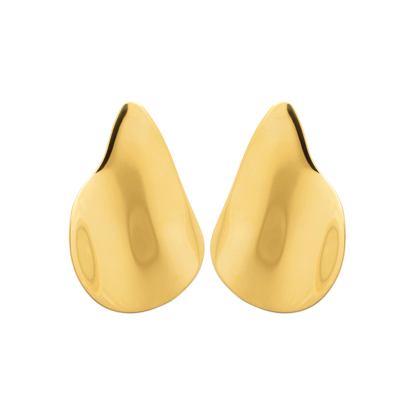 Boucles d’oreilles dorées design organique – bijou moderne et élégant