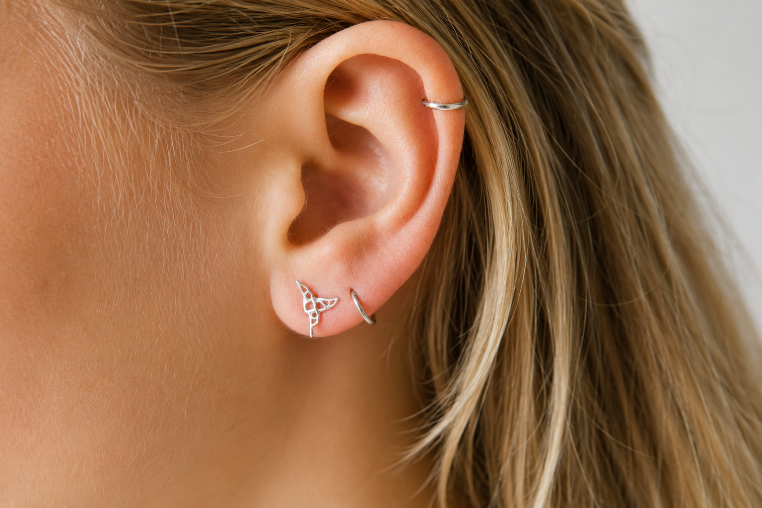 Boucles d'oreilles colibri en argent