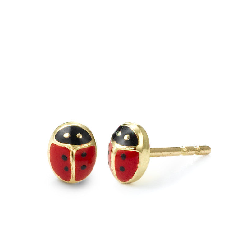 Boucles d'oreilles coccinelles plaqué or