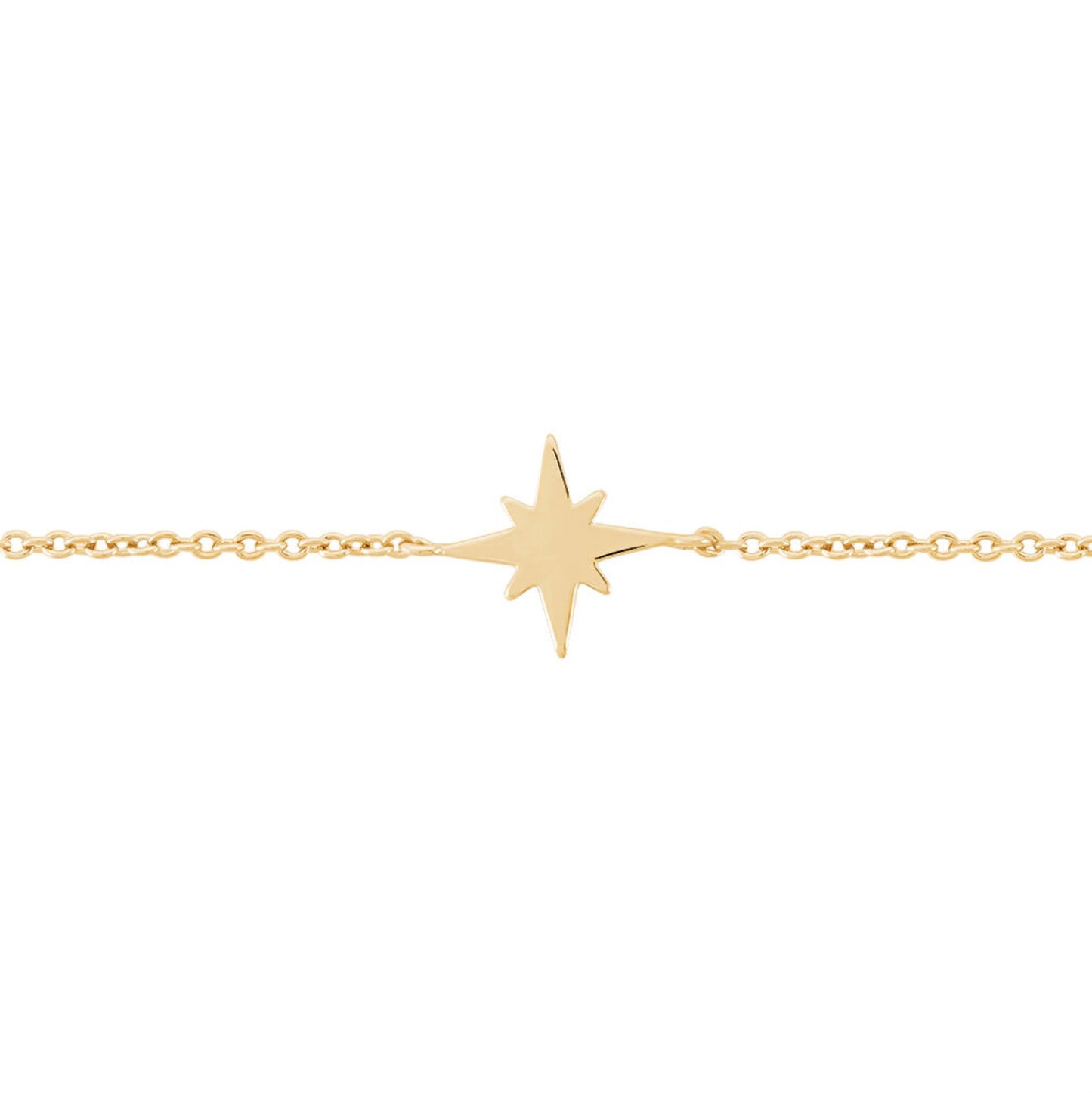 Bracelet étoile du nord plaqué or