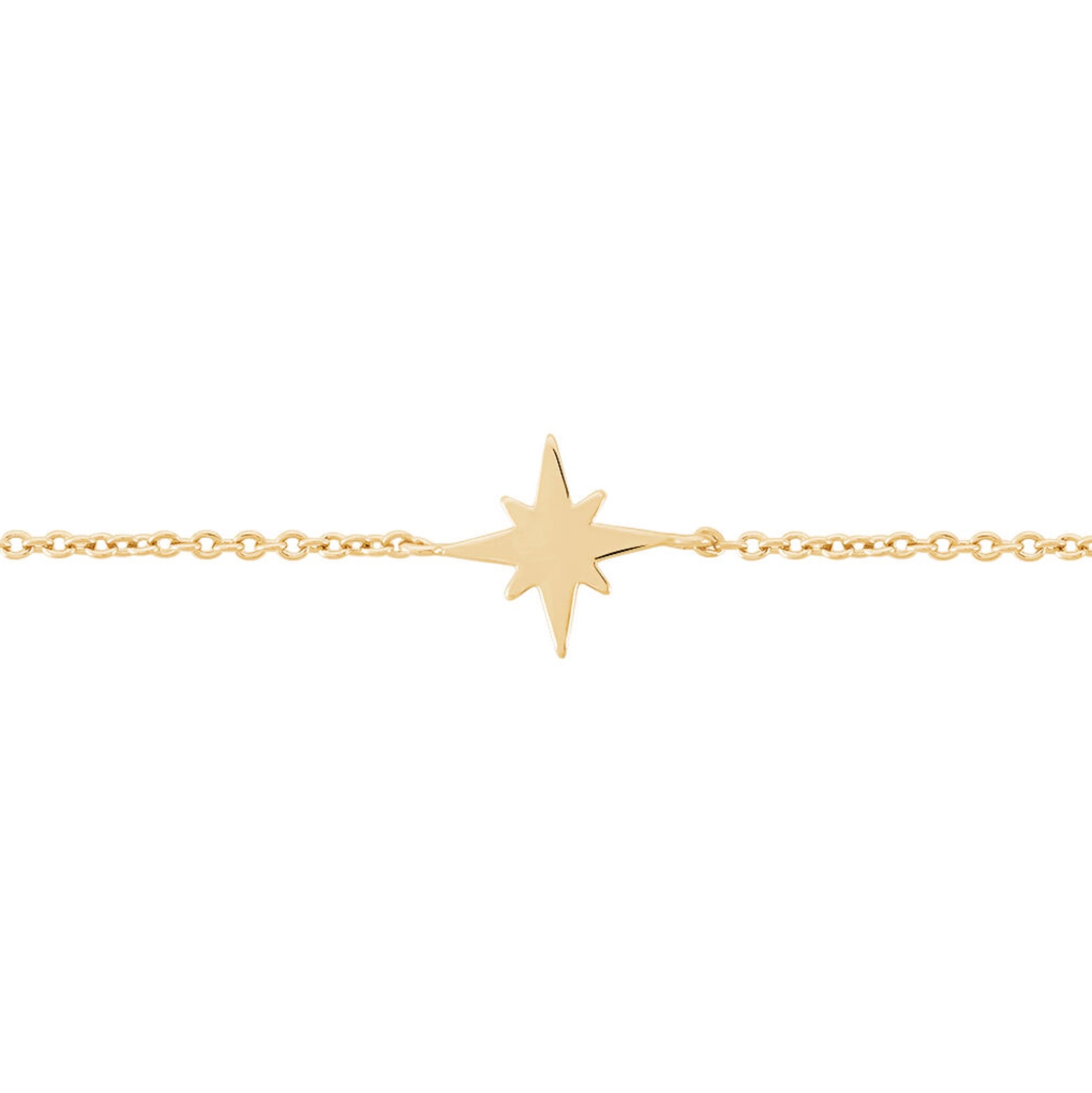 Bracelet étoile du nord plaqué or
