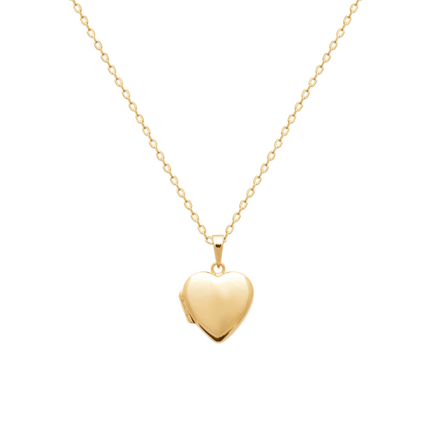 Collier pendentif porte-photo coeur plaqué or