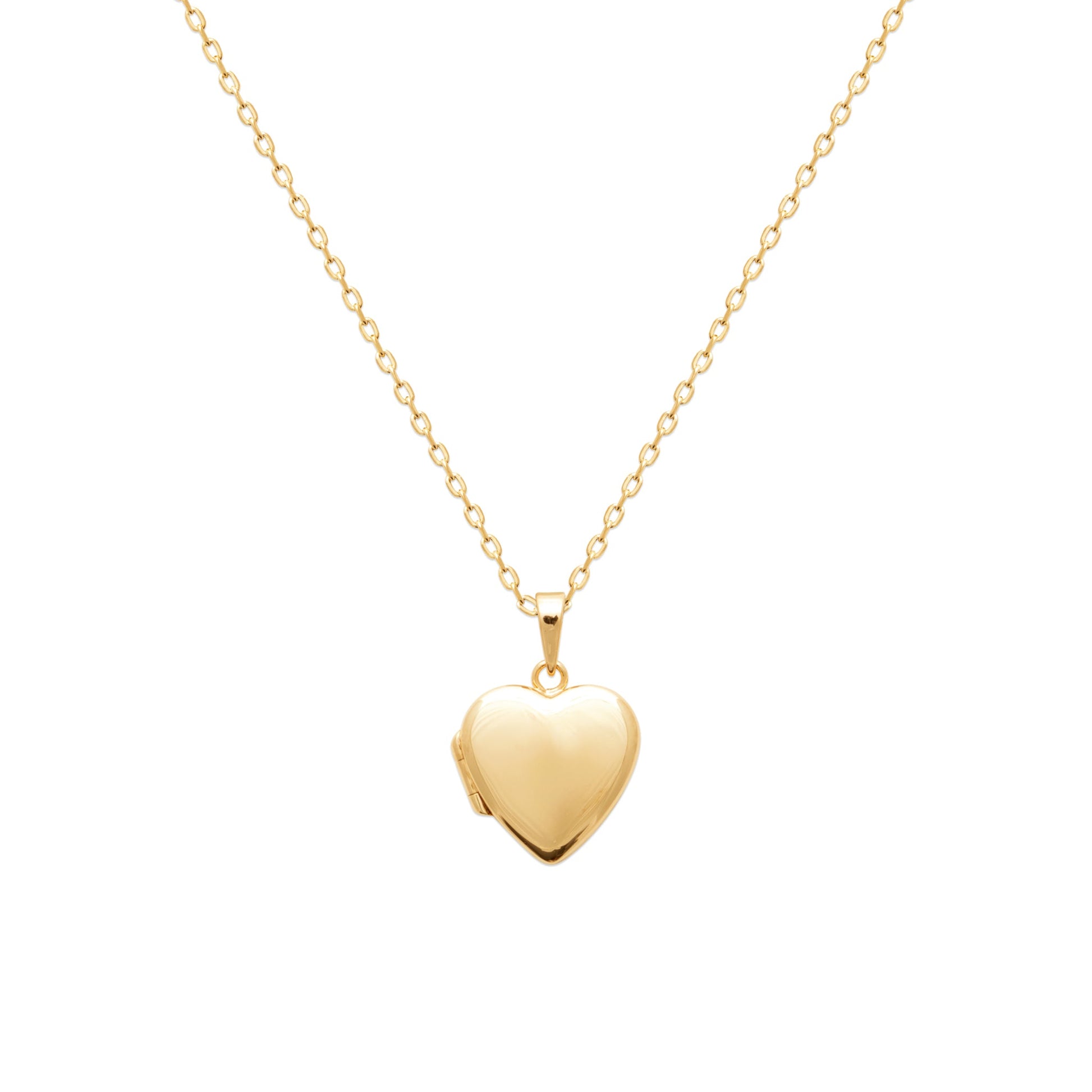 Collier pendentif porte-photo coeur plaqué or
