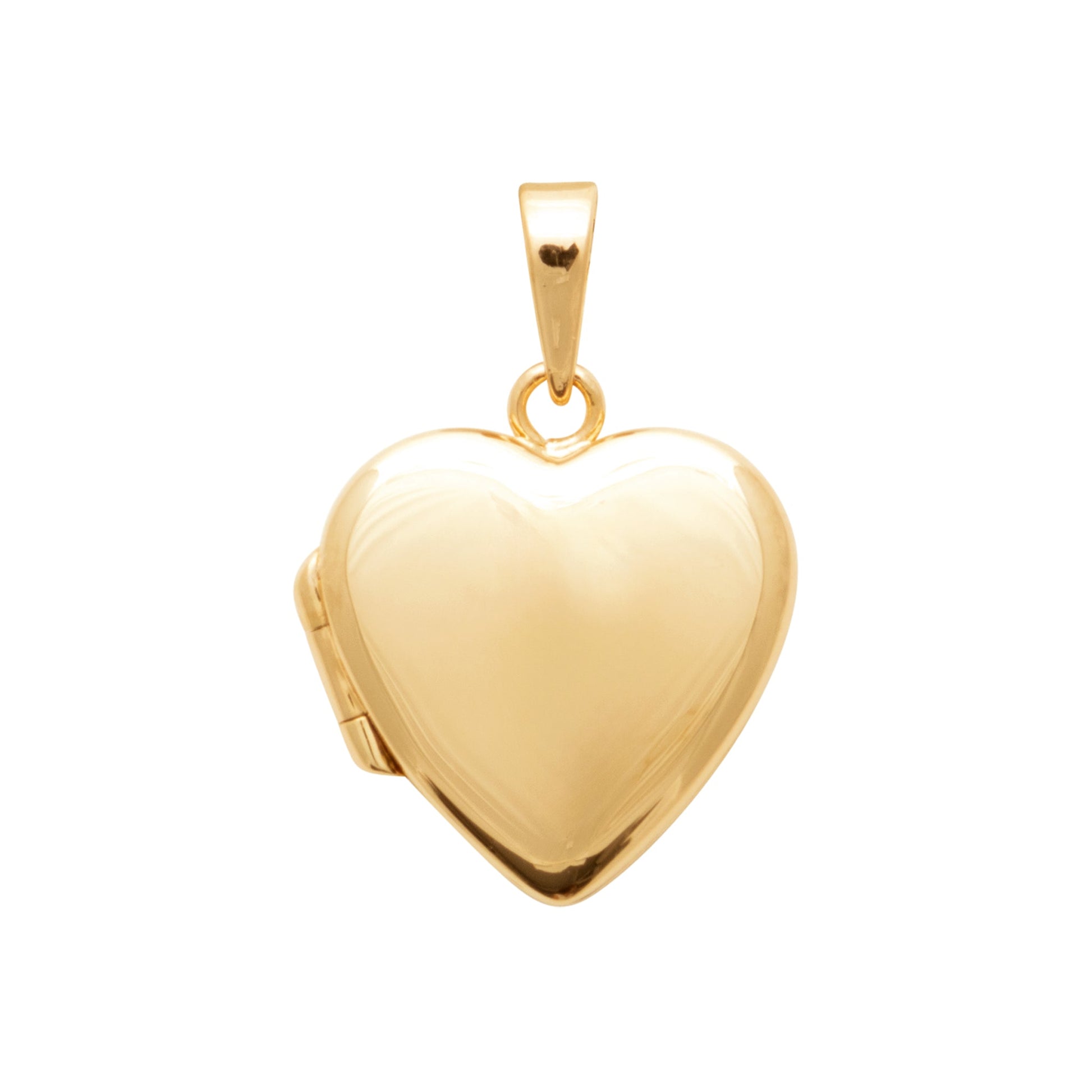 Collier pendentif porte-photo coeur plaqué or – Elise et moi