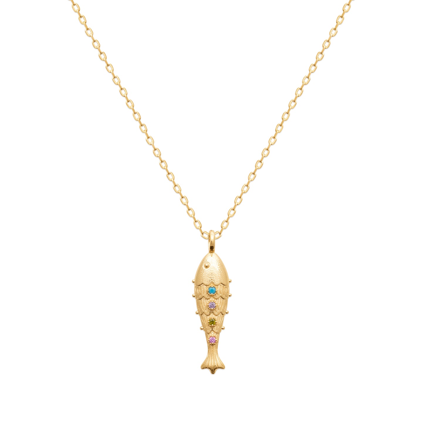 Collier Poisson plaqué or 18 carats