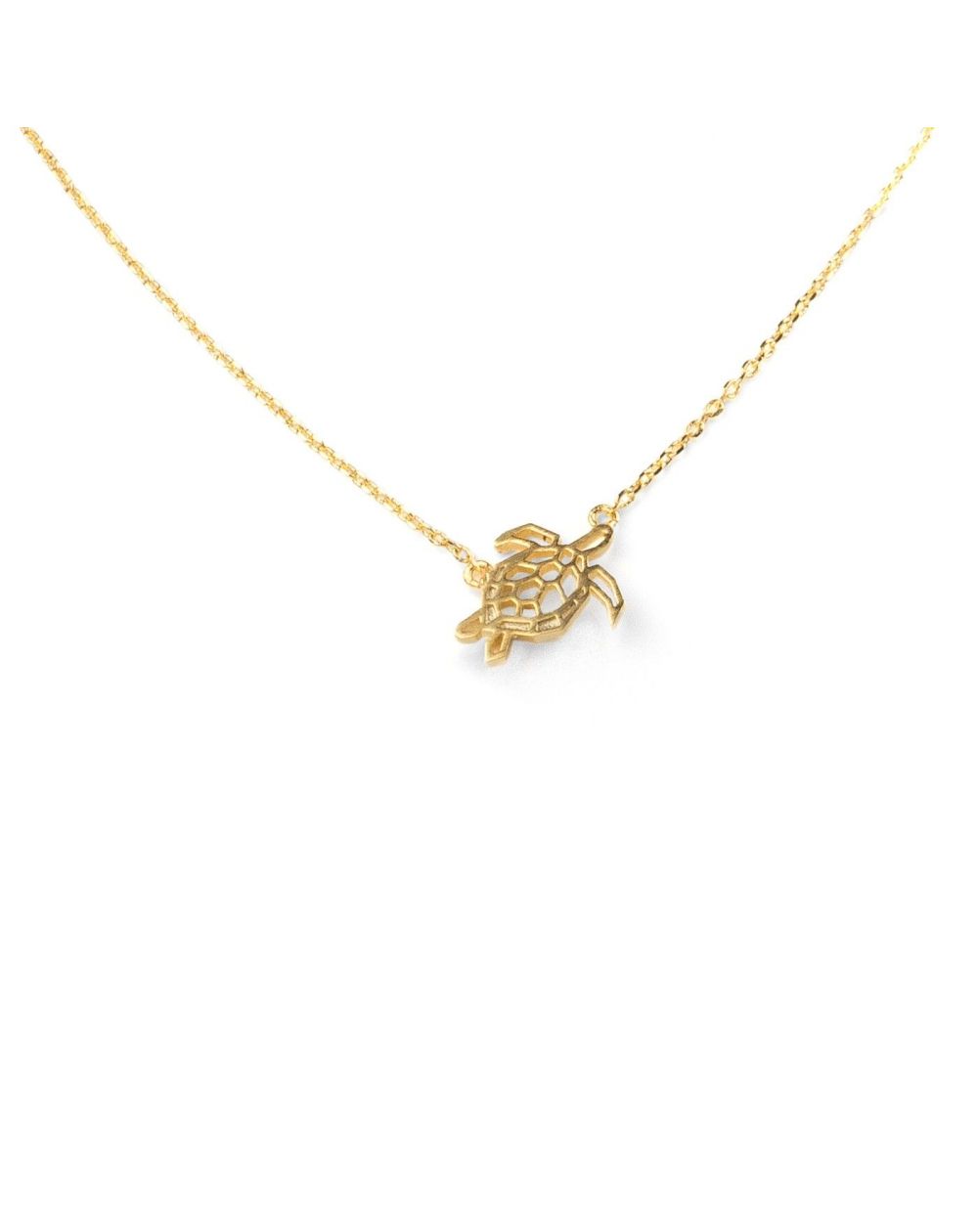 Collier tortue doré