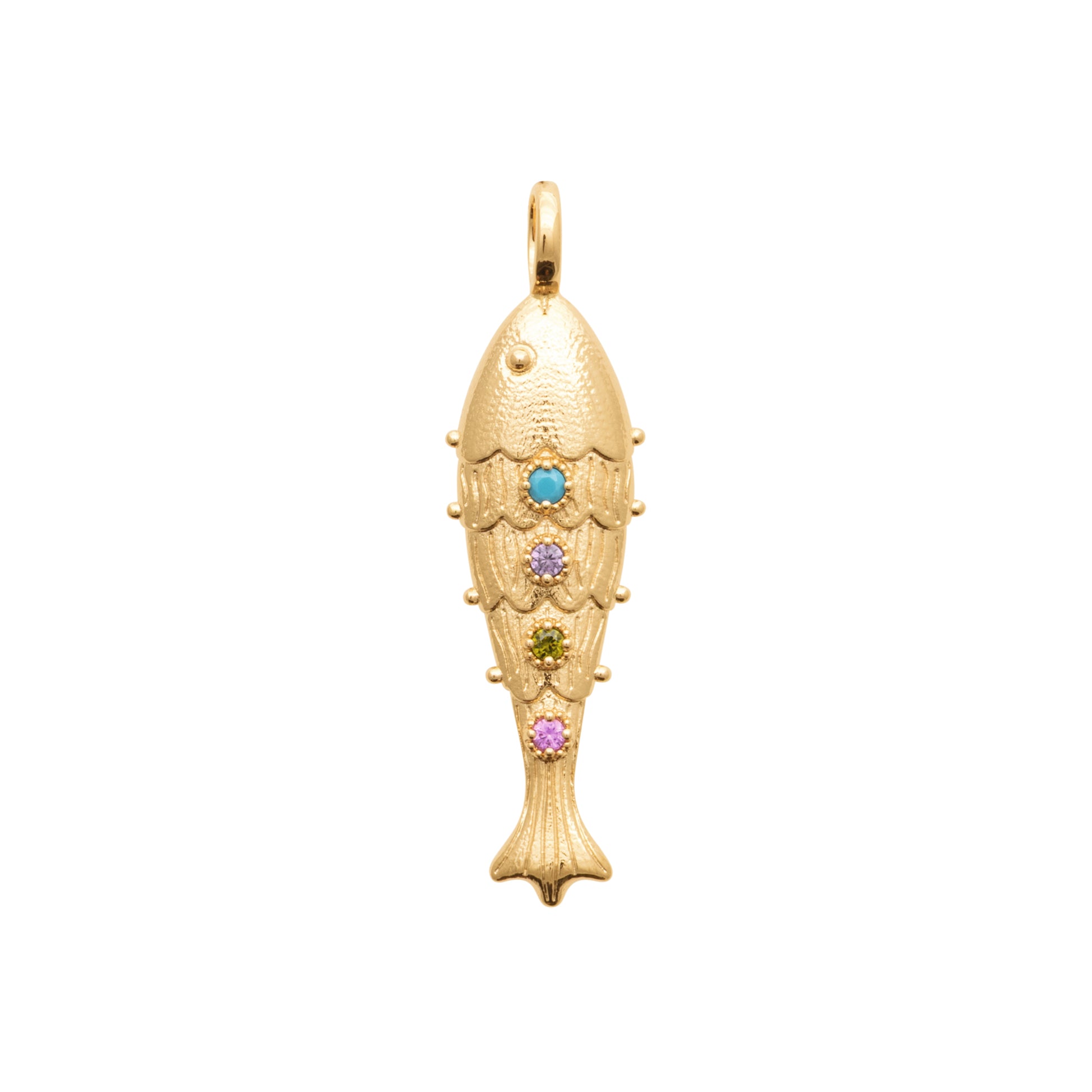 Collier Poisson plaqué or 18 carats