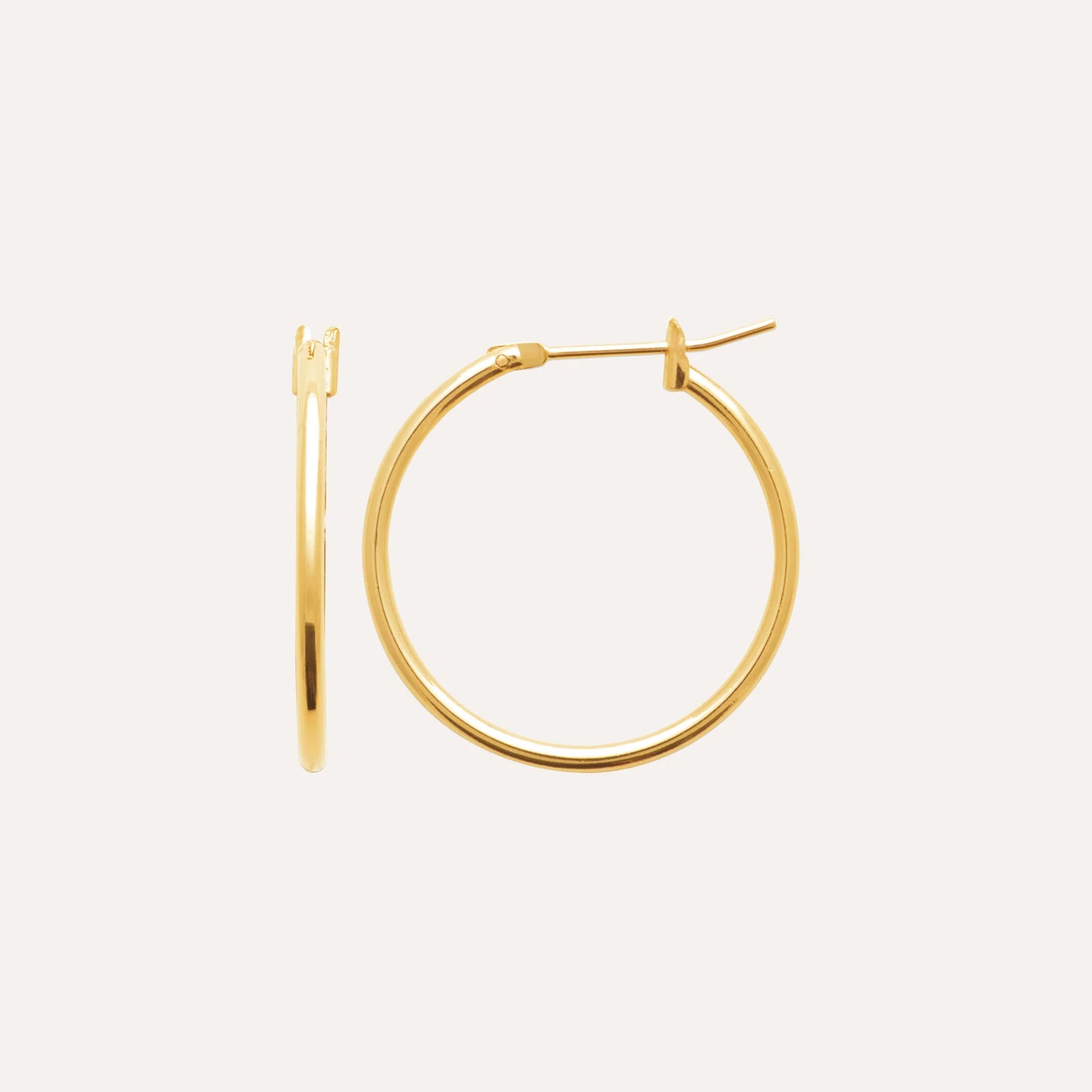 Boucles d'oreilles créoles 30mm plaqué or