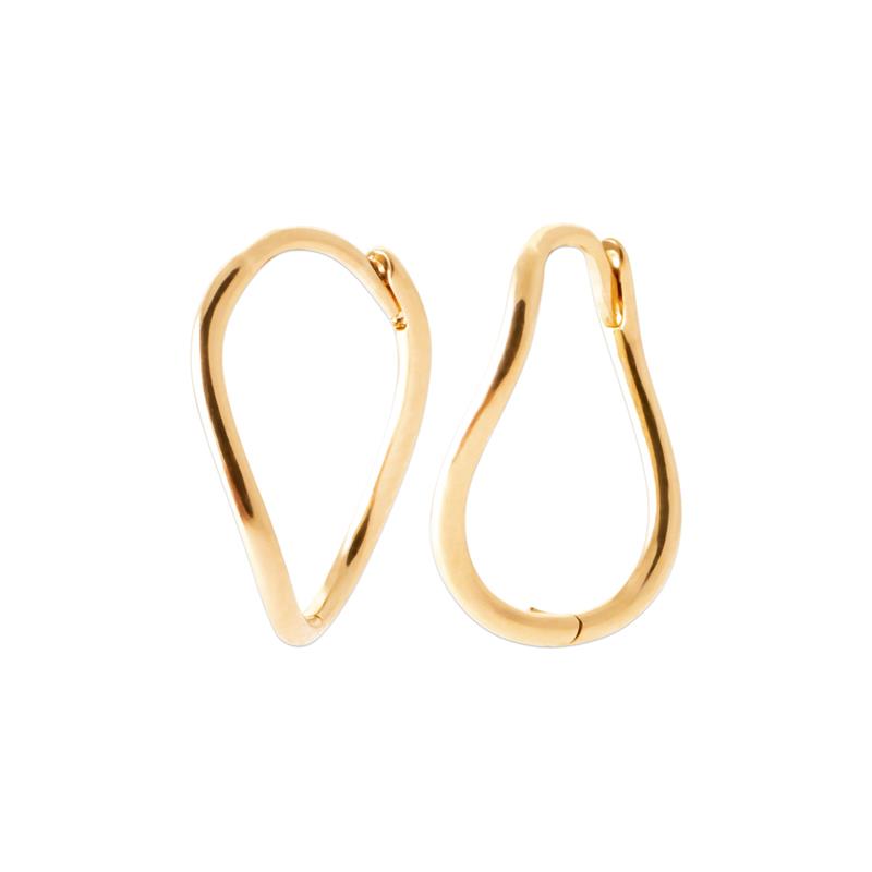 Boucles d'oreilles créoles infini plaqué or
