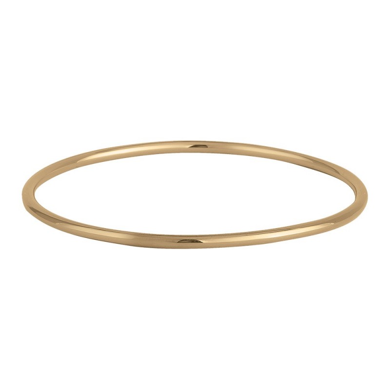 Bracelet jonc fin simple plaqué or