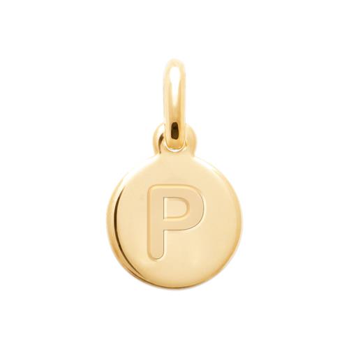 Collier avec pendentif gravé d'une lettre de l'alphabet