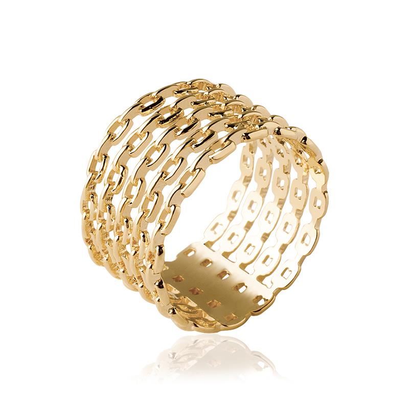 Bague plaqué or jaune - Bague créateur Elise et moi