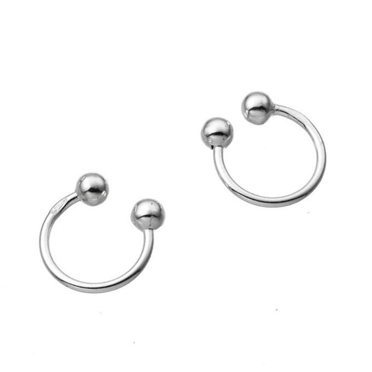 Bague d'oreille Ear cuff en argent, faux piercing