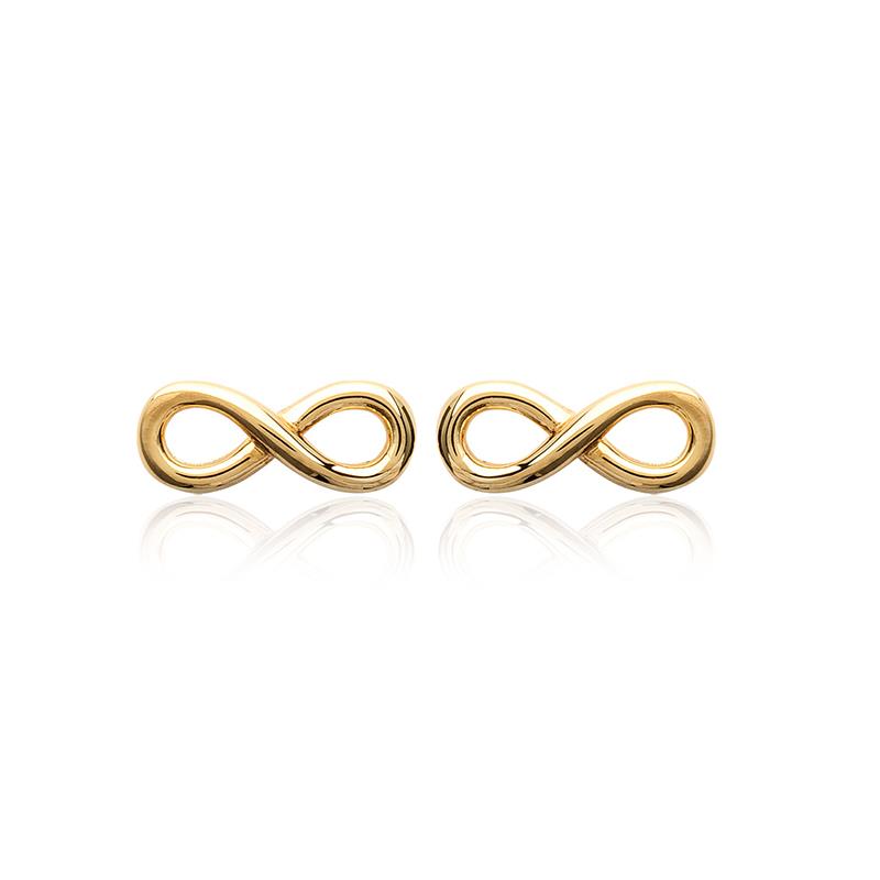 Boucles d'oreilles infini plaqué or