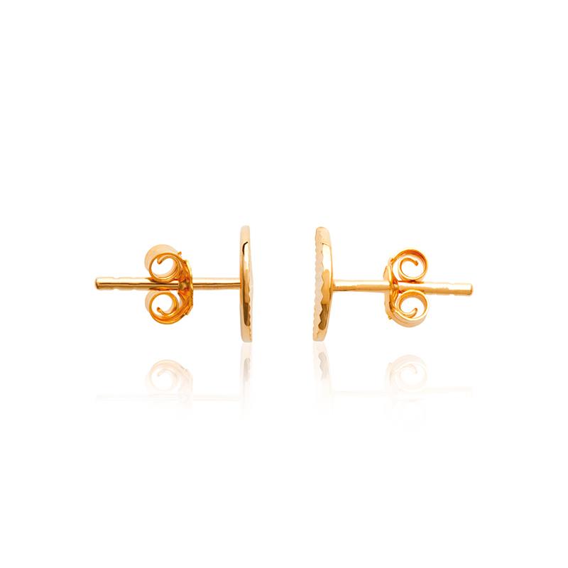 Boucles d'oreilles lune plaqué or