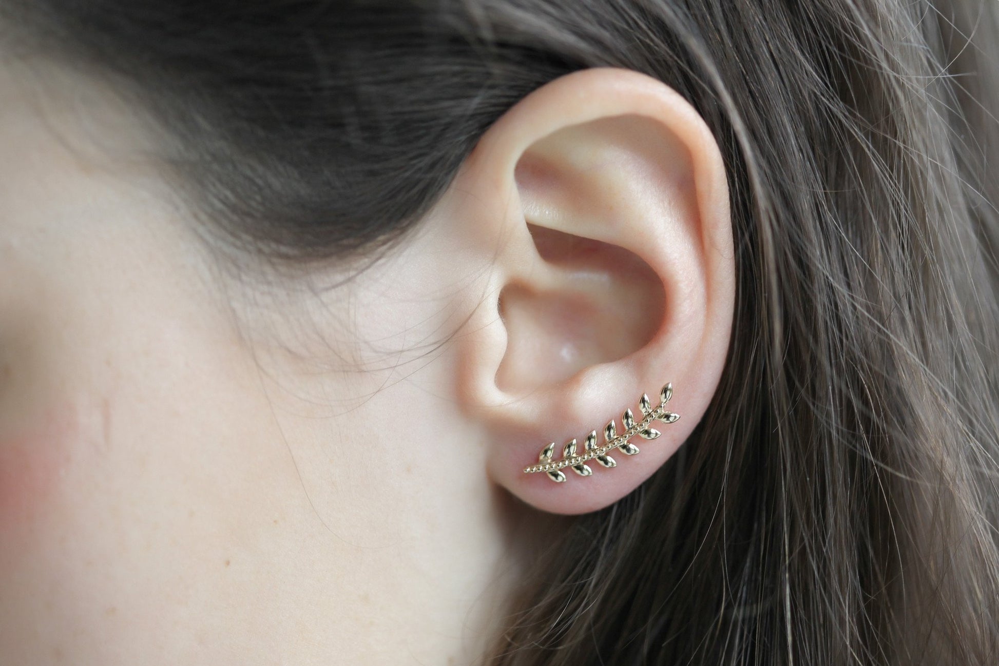 Boucle d'oreille plaqué or pour femmes: puces, créoles, montantes, – Elise  et moi