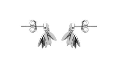 Boucles d'oreilles pétales en argent