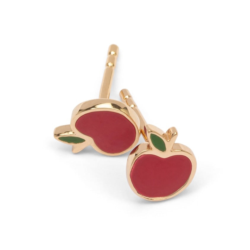 Boucles d'oreilles pommes plaqué or