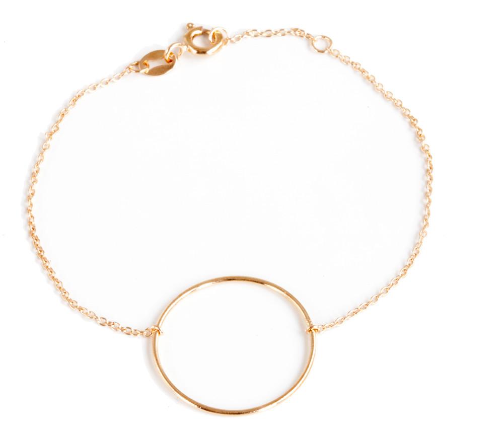 Bracelet 1 rond plaqué or