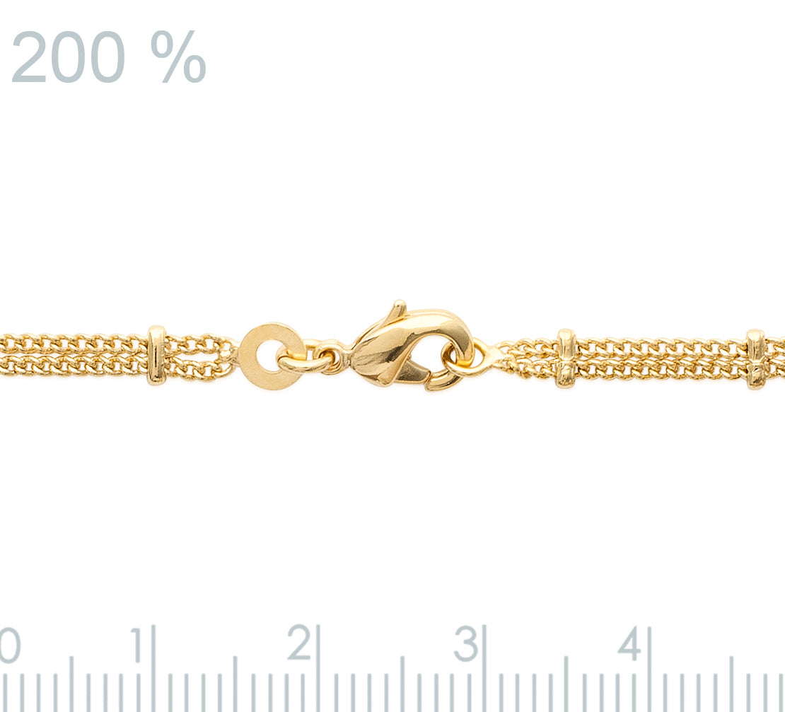 Bracelet double plaqué or