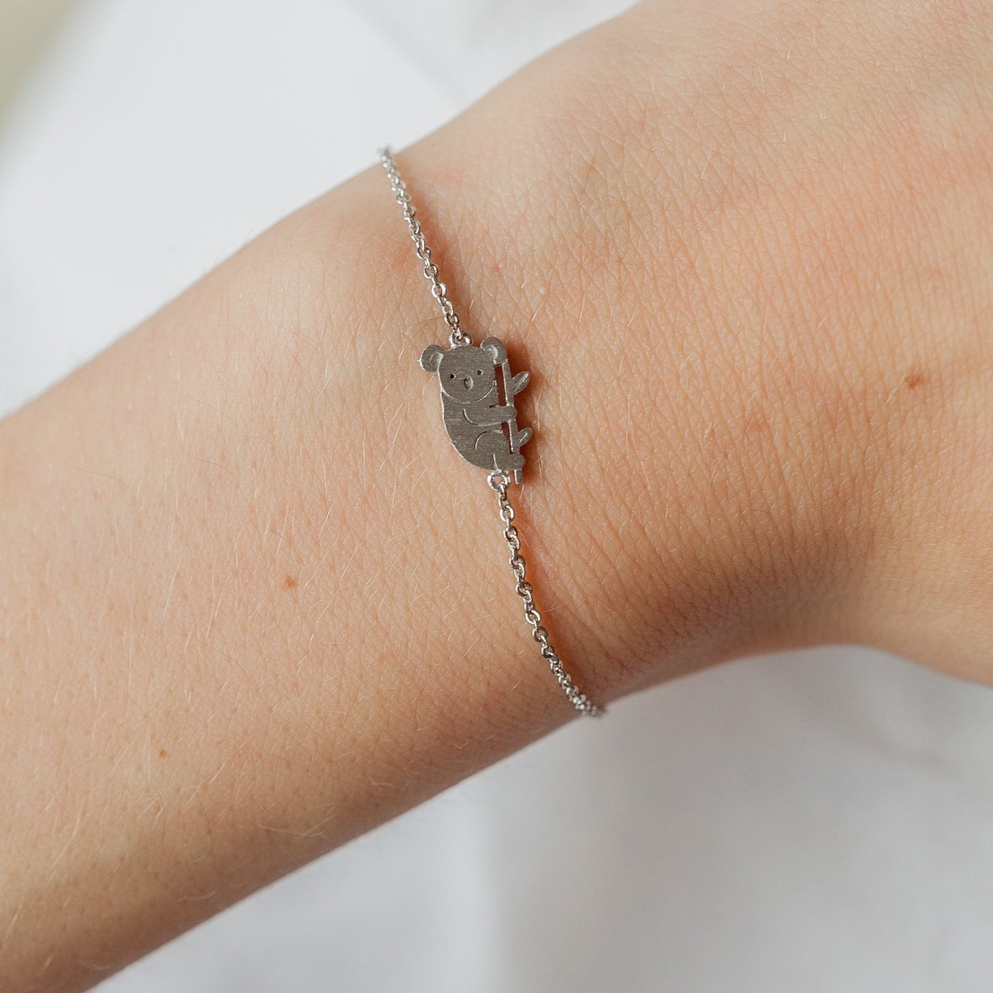 bracelet koala argenté