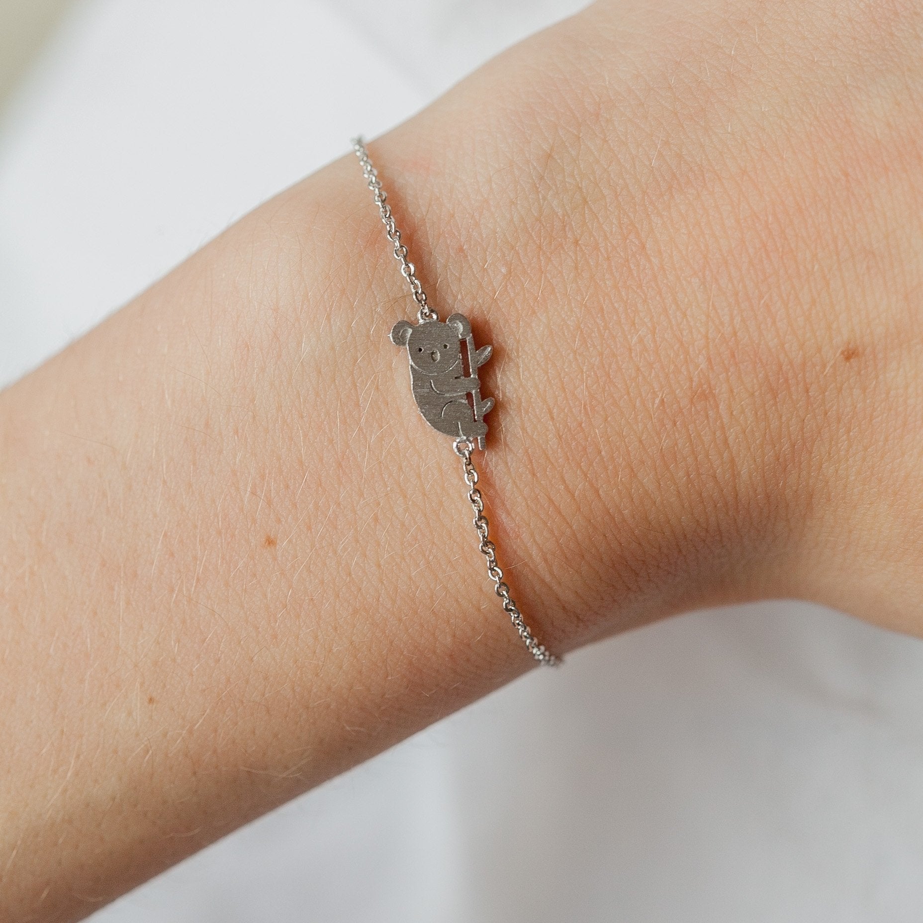 bracelet koala argenté