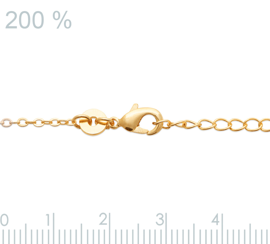 Collier pierres d'améthyste plaqué or