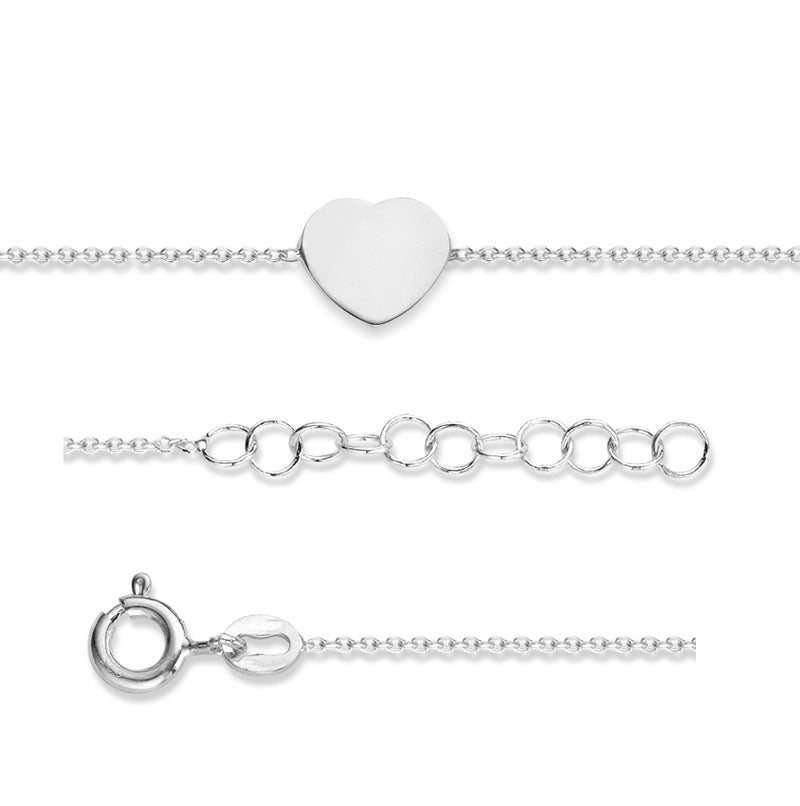 Bracelet Femme Perles Argent et Cœur Mode - Elise8