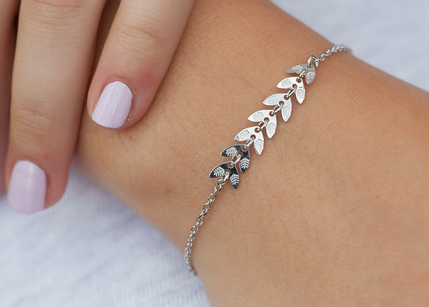 Bracelet épi de blé en argent