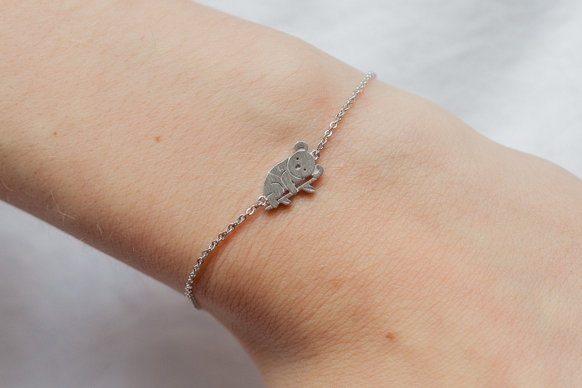 bracelet koala argenté