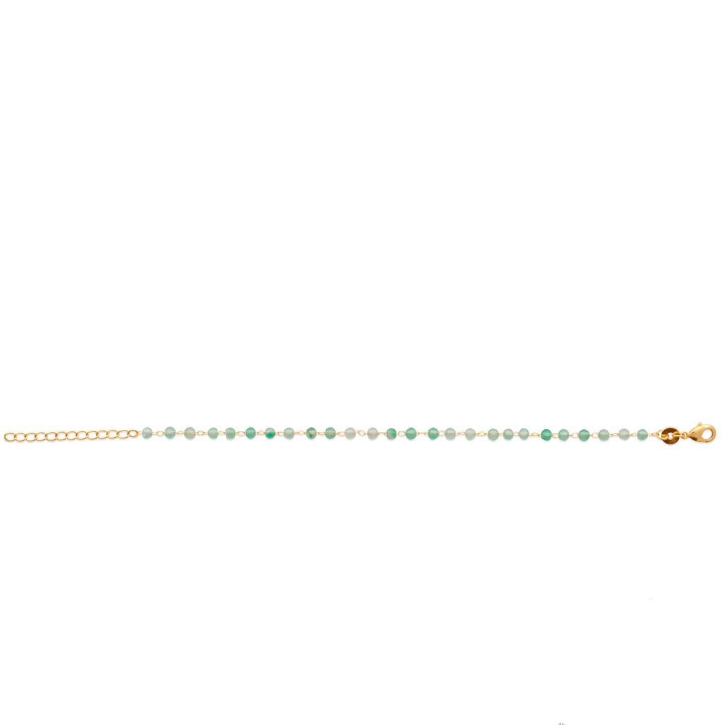 bracelet femme plaqué or calcedoine