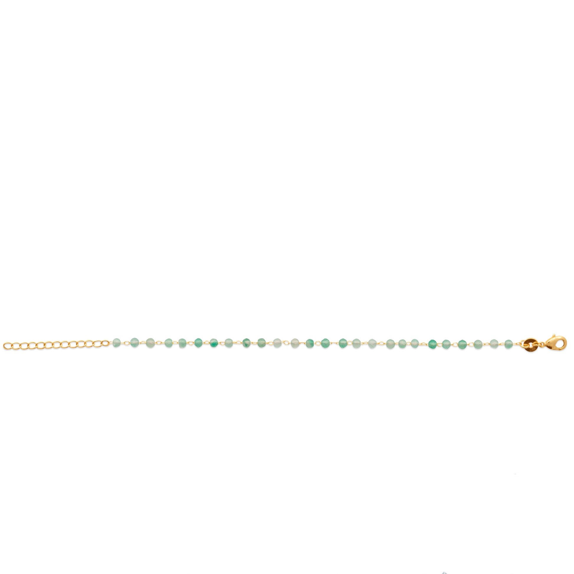bracelet femme plaqué or calcedoine