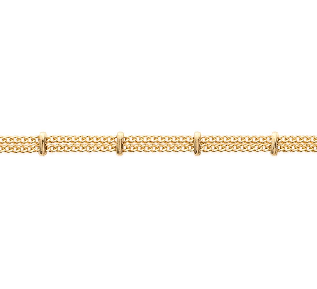 Bracelet double plaqué or