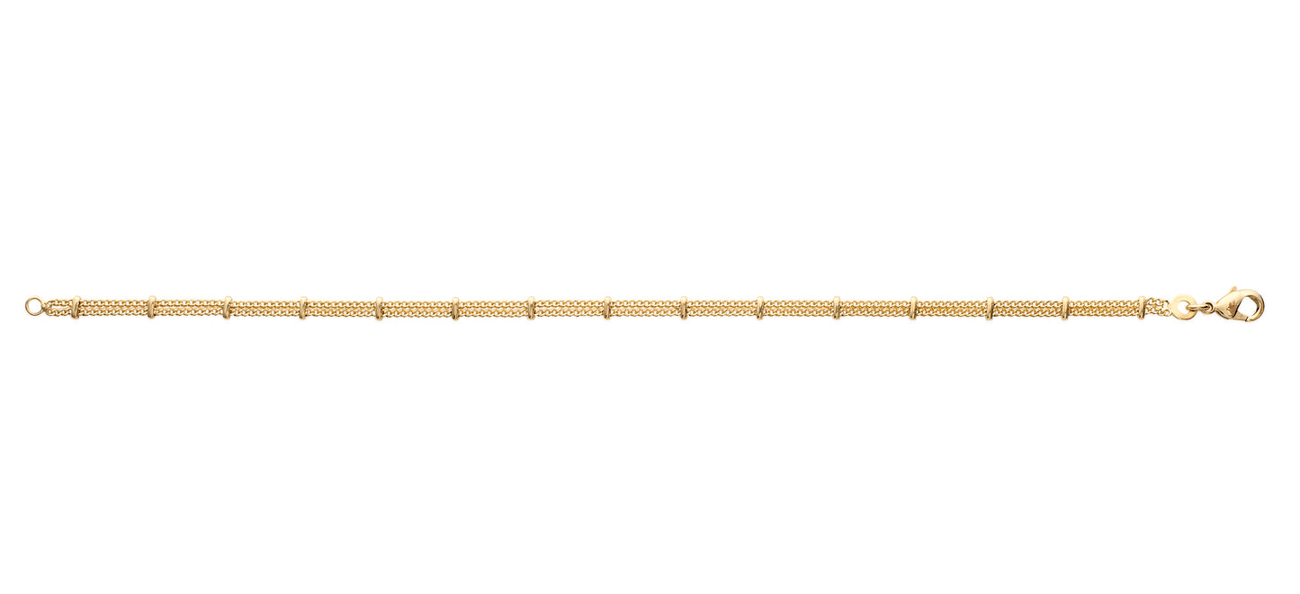 Bracelet double plaqué or
