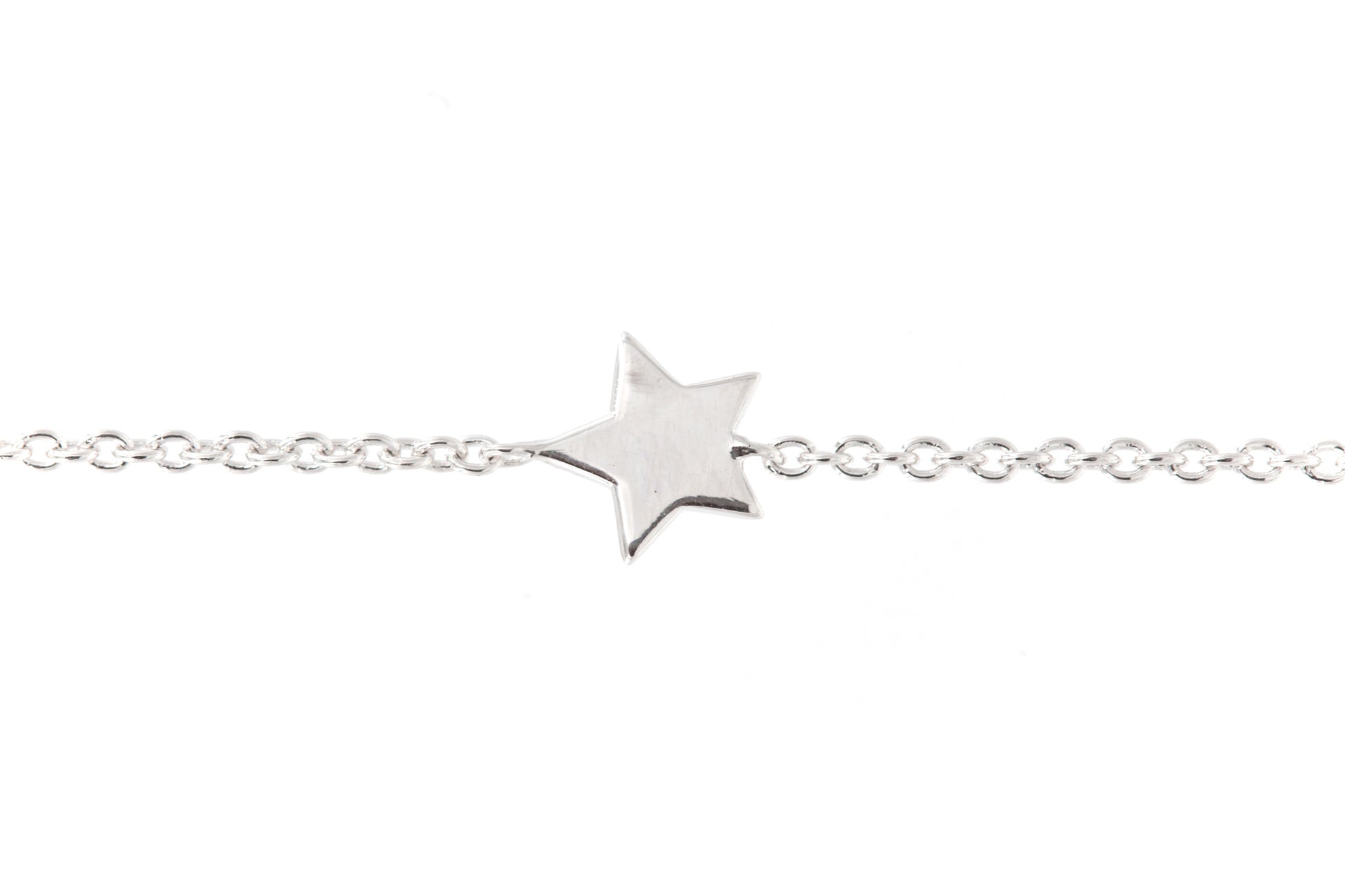 Bracelet une étoile en argent massif