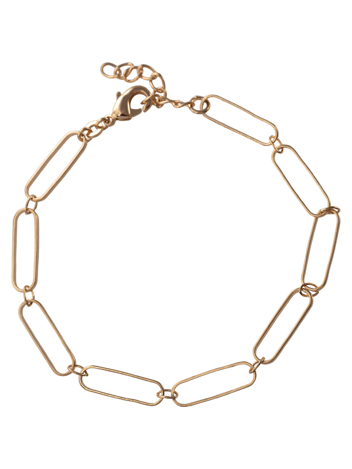 Bracelet chaîne grands maillons plaqué or