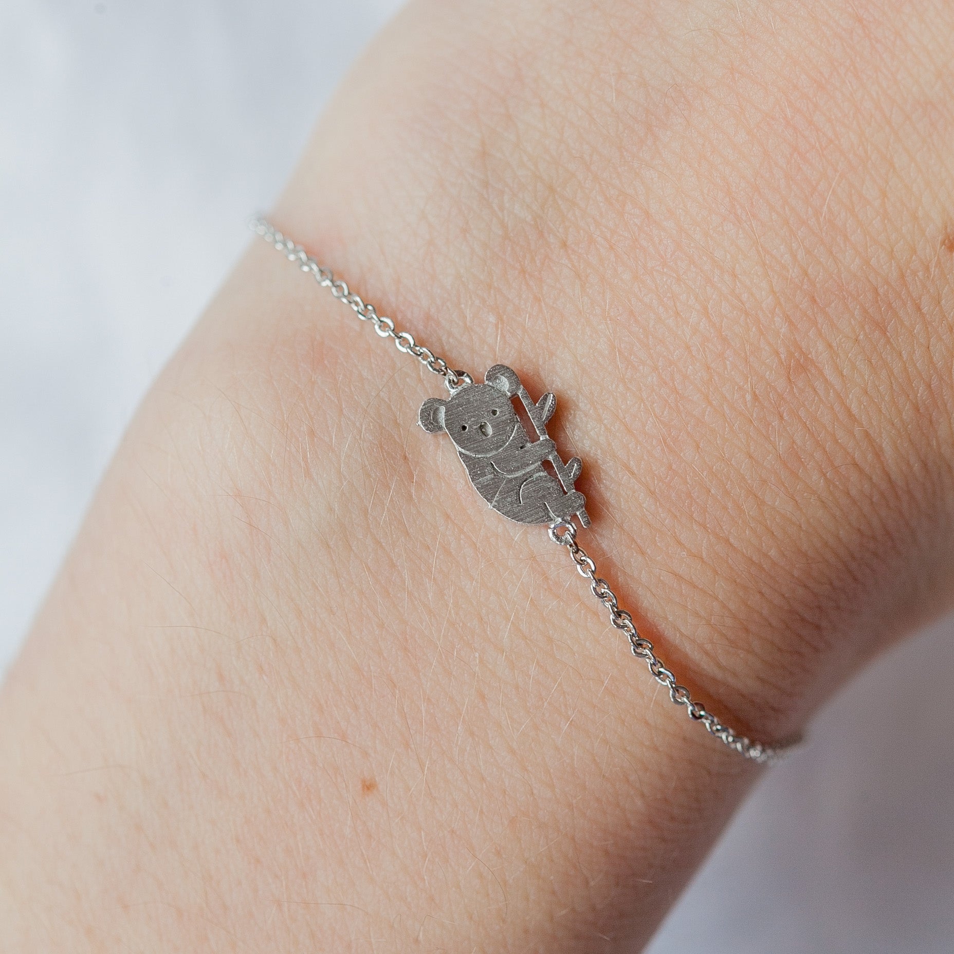 bracelet koala argenté