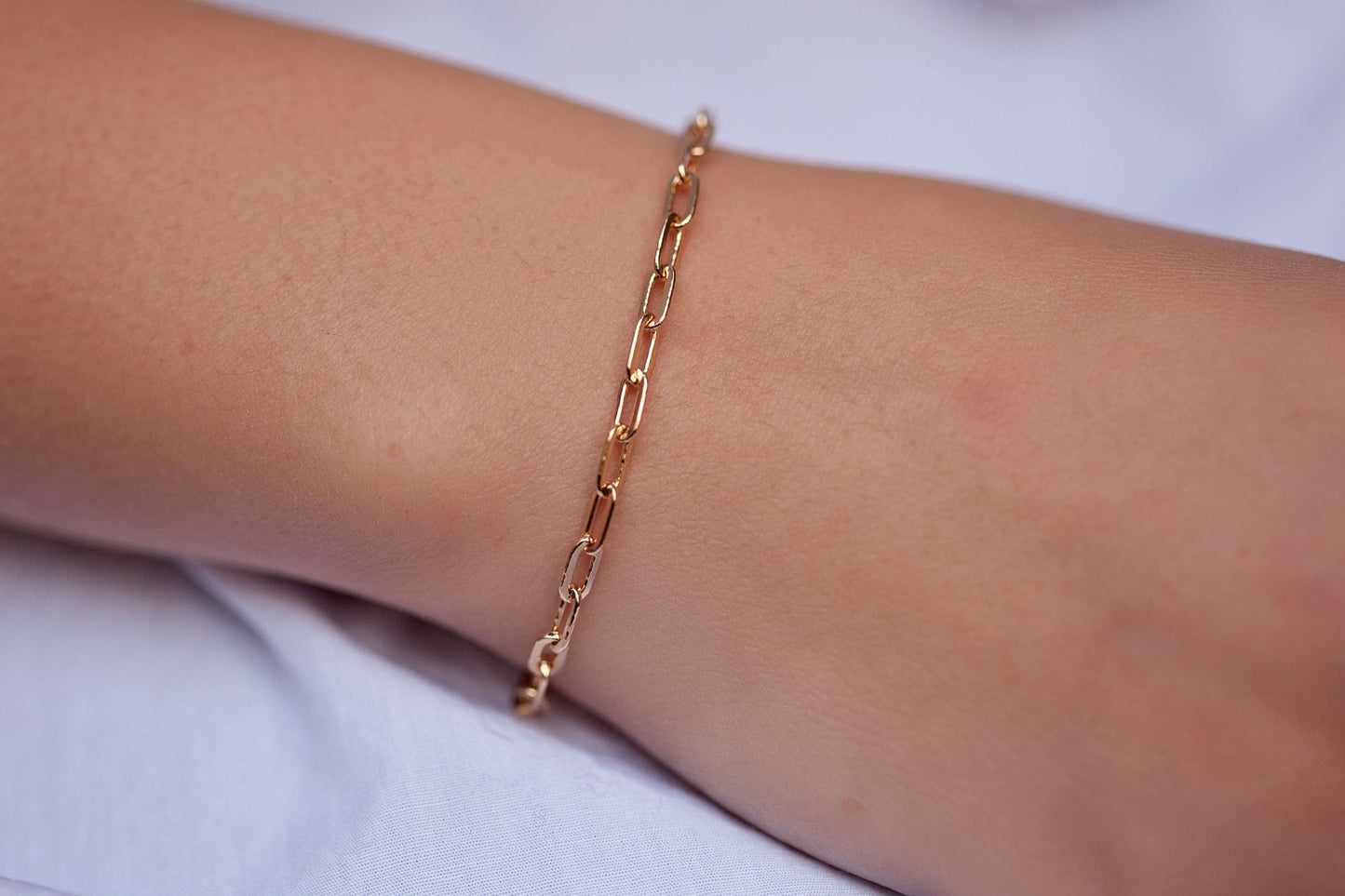 Bracelet maillons plaqué or