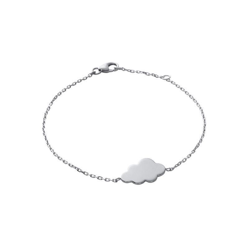 Bracelet avec nuage en argent véritable.