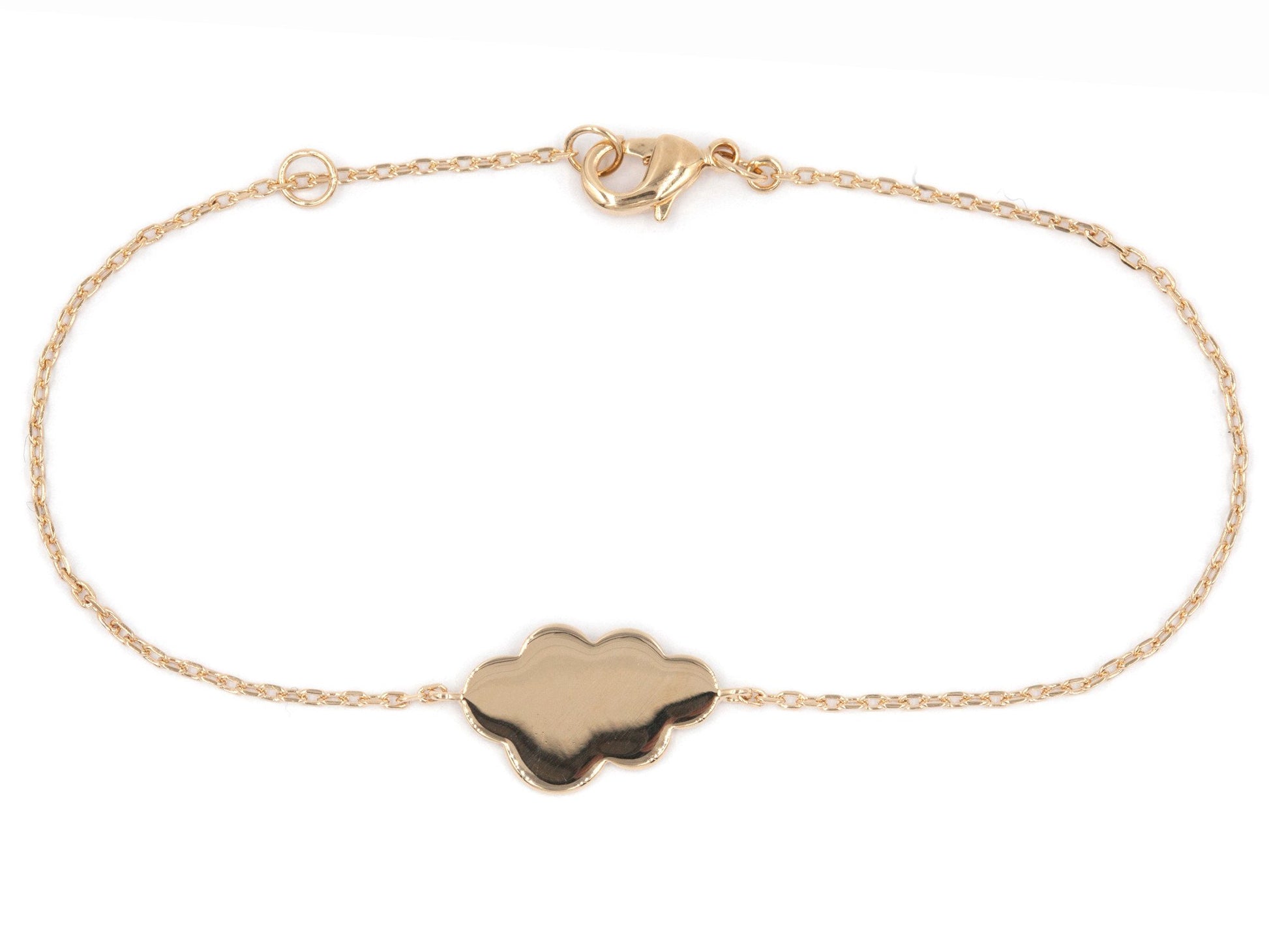 Bracelet avec nuage plaqué or