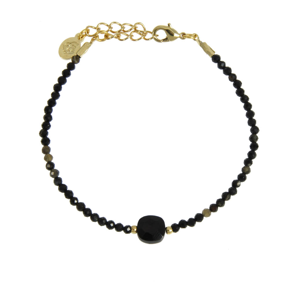 Bracelet pierres naturelles Onyx noir