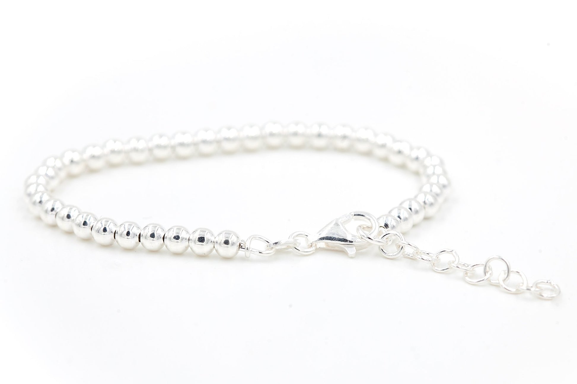 Bracelet perles d'argent