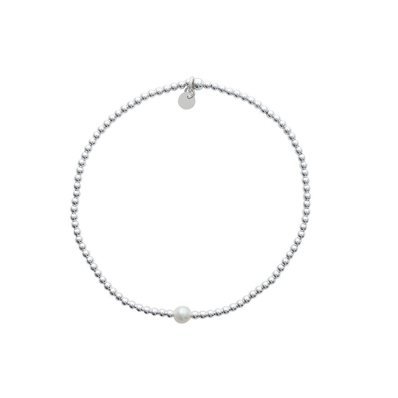 Bracelet avec perles en argent