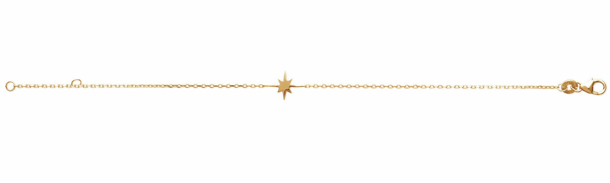 bracelet étoile du nord plaqué or